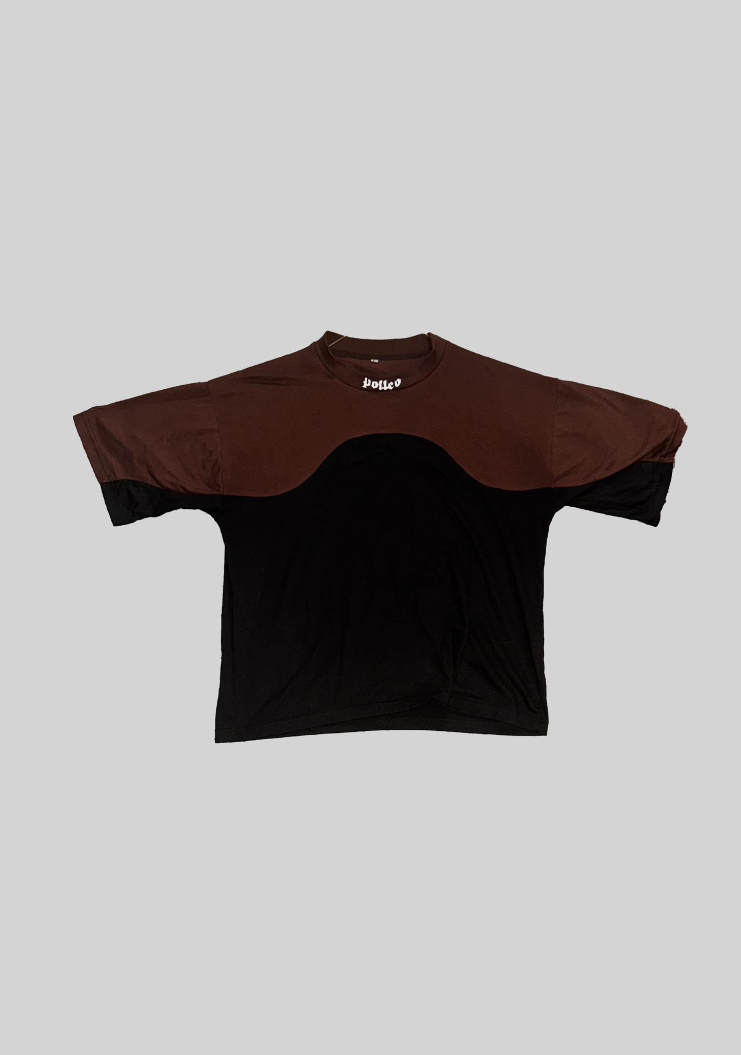 DOUBLE LAYER MOCK NECK TEE - POLLEO